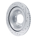 R1 22-25 Lexus LX600 Rear Drilled & Slotted Silver Brake Rotor Set