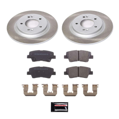 Power Stop 13-15 Kia Optima Front and Rear Semi-Coated Rotor Kit