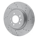 R1 06-16 Land Rover Range Rover Sport Front & Rear Drilled & Slotted Silver Brake Rotor Set