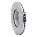 R1 16-17 Volvo XC60 Front Right Drilled & Slotted Silver Brake Rotor