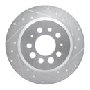 R1 67-74 Volvo 164 Rear Right Drilled & Slotted Silver Brake Rotor