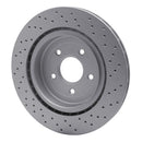 DFC 06-13 Chevrolet Corvette Rear Drilled GeoSPEC Coated Rotor