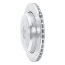R1 11-25 Dodge Durango Front & Rear Drilled & Slotted Silver Brake Rotor Set