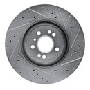R1 06-12 Mercedes-Benz ML320 Front Drilled & Slotted Silver Brake Rotor Set