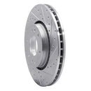 R1 02-09 Buick Rainier Front & Rear Drilled & Slotted Silver Brake Rotor Set