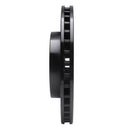R1 89-90 Ford Thunderbird Front Right Drilled & Slotted Black Brake Rotor