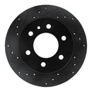 R1 07-18 Dodge Sprinter 2500 Front & Rear Drilled & Slotted Black Brake Rotor Set