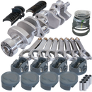 Eagle Chevy 350 1Pc 3.750in Crank 6.000in H-Beam -16cc Inv Dome 4.040in Pistons Balanced Assembly
