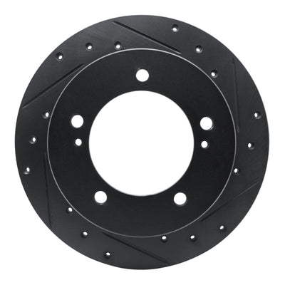 R1 83-98 Chevrolet Tracker Front Right Drilled & Slotted Black Brake Rotor