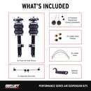 Air Lift Performance 2005-2014 Ford Mustang (S197) Front Kit (3/8 Fittings Not Included)