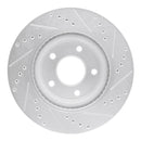 R1 11-19 Nissan Juke Front & Rear Drilled & Slotted Silver Brake Rotor Set