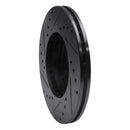 R1 90-03 Ford Escort Front Right Drilled & Slotted Black Brake Rotor