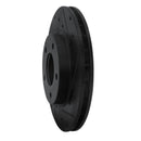 R1 92-03 Mazda 626 Front Right Drilled & Slotted Black Brake Rotor