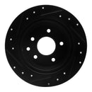 R1 13-24 Nissan Altima Front & Rear Drilled & Slotted Black Brake Rotor Set