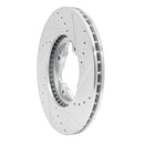 R1 92-98 Acura Vigor Front Left Drilled & Slotted Silver Brake Rotor