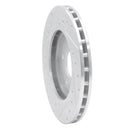 R1 95-00 Chrysler CIRRUS Front Right Drilled & Slotted Silver Brake Rotor