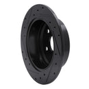 R1 2012-2018 Lexus ES300H Rear Right Drilled & Slotted Black Brake Rotor