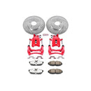 Power Stop 05-10 Ford Mustang Front & Rear Z26 Street Warrior Brake Kit w/Calipers