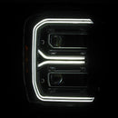 AlphaRex 23-26 Ford F-250 SD LUXX LED Proj Headlights Blk w/Activ Light/Seq Signal/Switchback