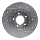 R1 05-05 Buick TERRAZA Rear Left Drilled & Slotted Silver Brake Rotor