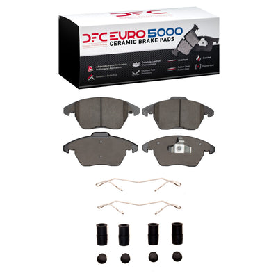 DFC 05-19 Volkswagen Jetta Sedan Front Euro 5000 Ceramic Brake Pads and Hardware Kit