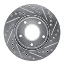 R1 69-78 Cadillac Eldorado Rear Left Front Left Drilled & Slotted Silver Brake Rotor