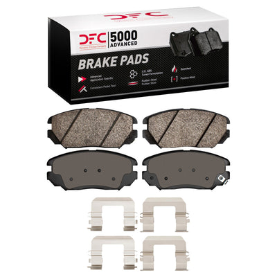 DFC 05-11 Hyundai Azera Front 5000 Advanced Ceramic Brake Pads and Hardware Kit