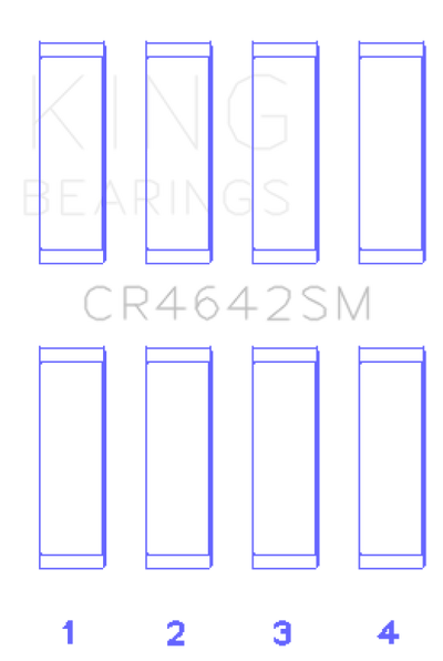 King Engine Bearings Toyota 1/2NR-FE (Size STD) Rod Bearing Set