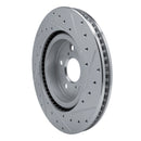 R1 18-25 Lexus ES250 Front Drilled & Slotted Silver Brake Rotor Set