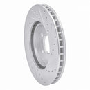 R1 90-98 Mercedes-Benz SL500 Front Left Drilled & Slotted Silver Brake Rotor