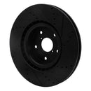 R1 13-20 Subaru WRX Front & Rear Drill/Slot Black Rotors w/Optimum Pads