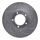 R1 71-97 Jaguar XJRS Front Drilled & Slotted Silver Brake Rotor Set
