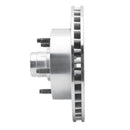 R1 73-93 Ford E-100 Econoline Front Right Drilled & Slotted Silver Brake Rotor