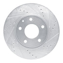 R1 19-25 Mazda 3 Sport Front & Rear Drilled & Slotted Silver Brake Rotor Set