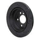 R1 07-20 BMW 428i Front & Rear Drilled & Slotted Black Brake Rotor Set