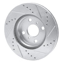 R1 06-19 ScIon iQ Front Drilled & Slotted Silver Brake Rotor Set