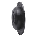 R1 18-25 Jeep Wrangler Rear Right Drilled & Slotted Black Brake Rotor