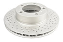 DBA 05-06 Porsche Boxster S (w/Iron Rotor) Coupe Front Right En-Shield OE Drilled Rotor