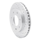 R1 97-04 Ford F-150 4WD Front Right Drilled & Slotted Silver Brake Rotor