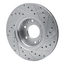 R1 02-09 Buick Rainier Front Drilled & Slotted Silver Brake Rotor Set