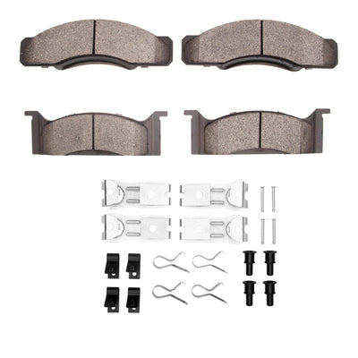 DFC 68-72 Ford LTD Front 5000 Advanced Semi Metallic Brake Pads and Hardware Kit