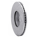 R1 07-12 Hyundai Veracruz Front Right Drilled & Slotted Silver Brake Rotor