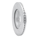R1 2020-2025 Hyundai Elantra Front Left Drilled & Slotted Silver Brake Rotor