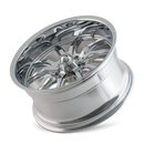Ridler 650 20x8.5 / 5x114.3 BP / 0mm Offset / 83.82mm Hub Chrome Wheel