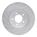 R1 11-25 Buick LaCrosse Front Drilled & Slotted Silver Brake Rotor Set