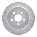 R1 03-09 Chrysler PT Cruiser Front & Rear Drilled & Slotted Silver Brake Rotor Set