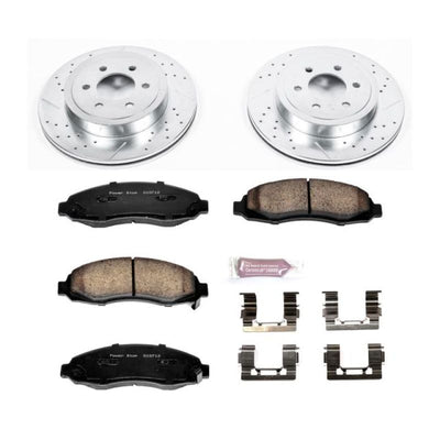 Power Stop 03-04 Dodge Dakota Front and Rear Z23 Evolution Kit w/Cals