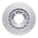 DFC 09-23 Porsche 718 Cayman Right Front Drilled GeoSPEC Coated Rotor