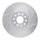 R1 12-25 Audi S3 Front & Rear Drilled & Slotted Silver Brake Rotor Set