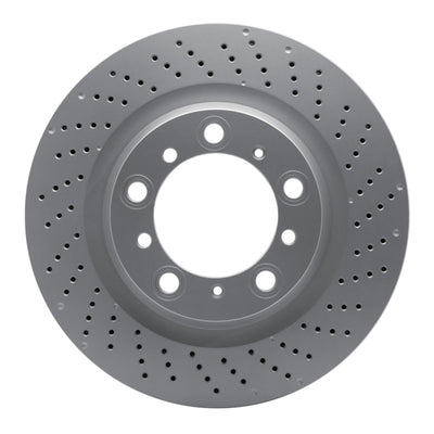 DFC 16-23 Porsche 718 Cayman Right Rear Drilled Hi-Carbon Alloy Geomet Coated Rotor
